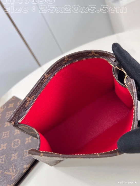 Cheap LOUIS Trio Pouch-25*20*5.5cm VUITTON Toilet 0818